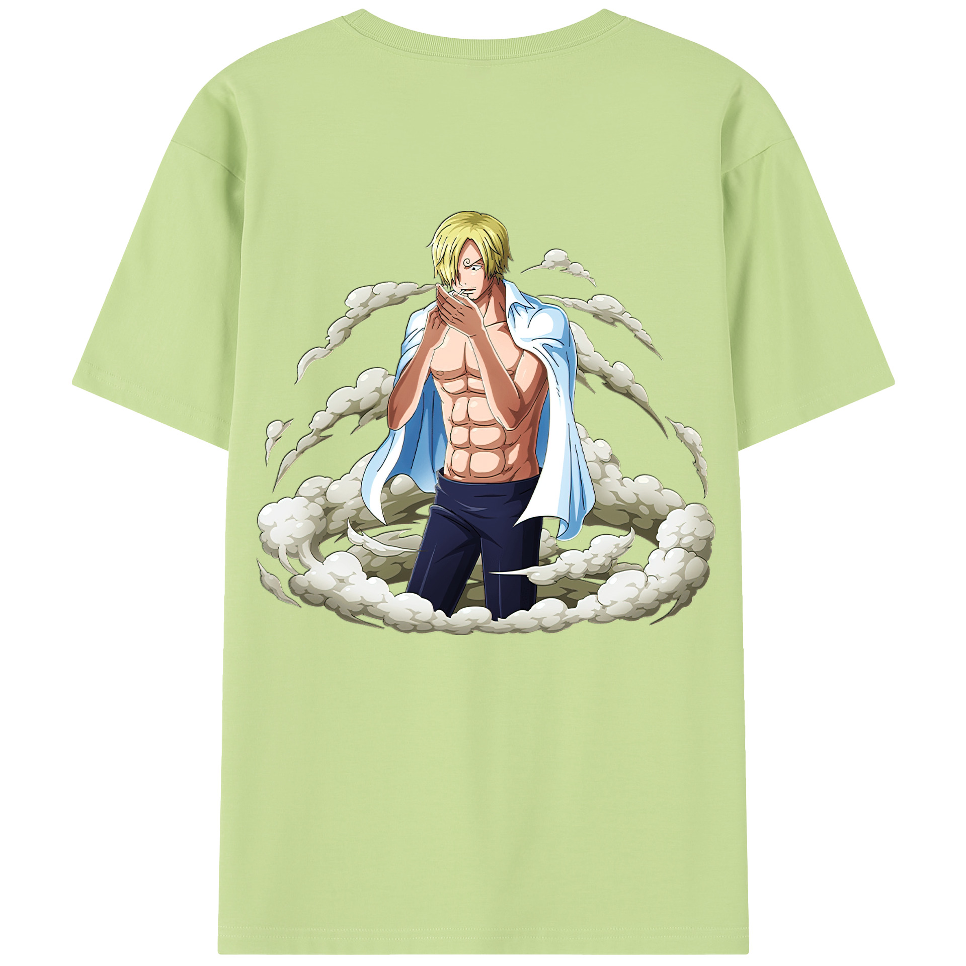 ワンピース サンジ ONE PIECE Sanji 綿100％半袖Tシャツ（背面プリント）